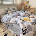 Panda Circle Bed Sheet Cover Fase de almohada
